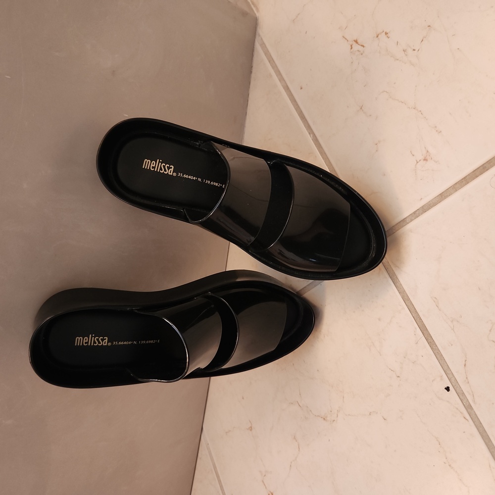 Brand New Melissa Jelly Platform Slides Size 7